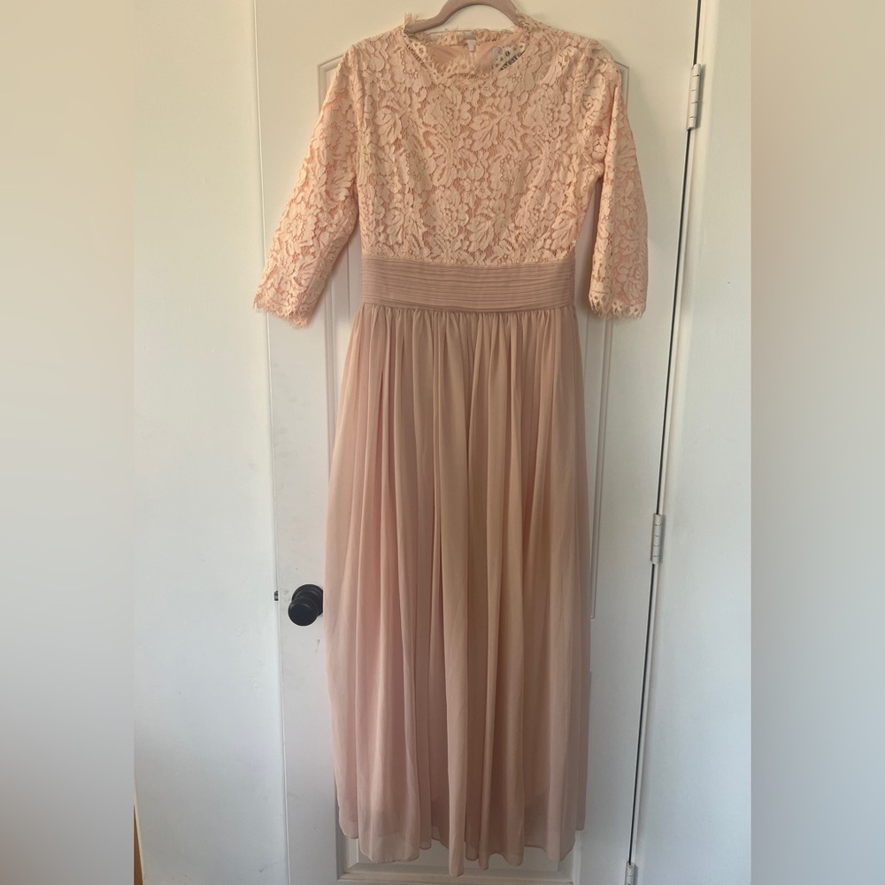 Dainty Jewells Blush Lace Dress